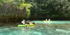 Kayaking a beautiful inlet
